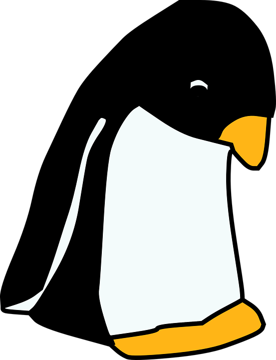 Penguin Clip Art Free Vector 4vector - Sad Penguin Clipart (456x593), Png Download