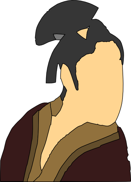 Japanese Man Art Png (432x598), Png Download