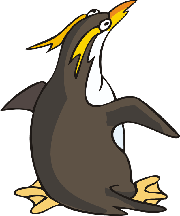 Clipart Penguin Rockhopper Penguin - Penguin Coloring Pages (624x750), Png Download