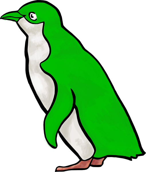 How To Set Use Green Penguin Clipart - Little Blue Penguin Png (510x599), Png Download