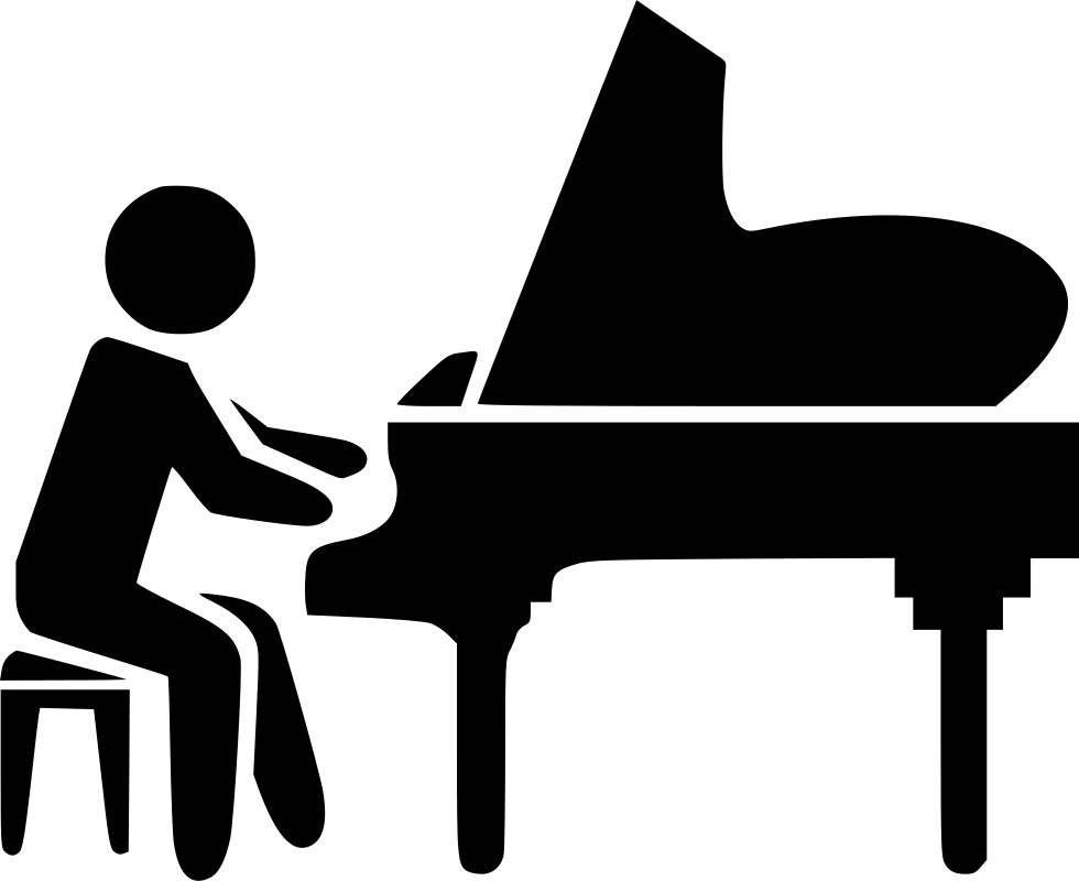 Piano Clipart Svg - Piano Icon Png (980x800), Png Download