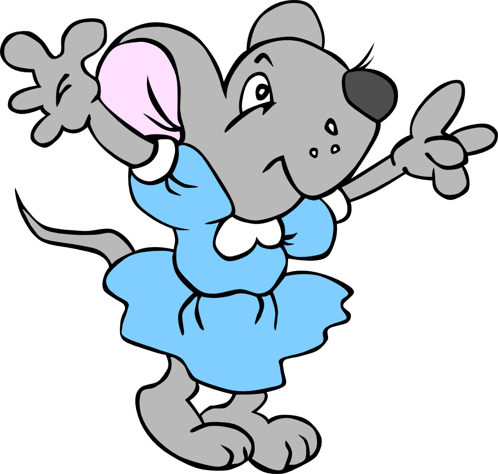 Free Cute Mouse Clipart, Download Free Clip Art, Free - Preposition On The Right (999x951), Png Download