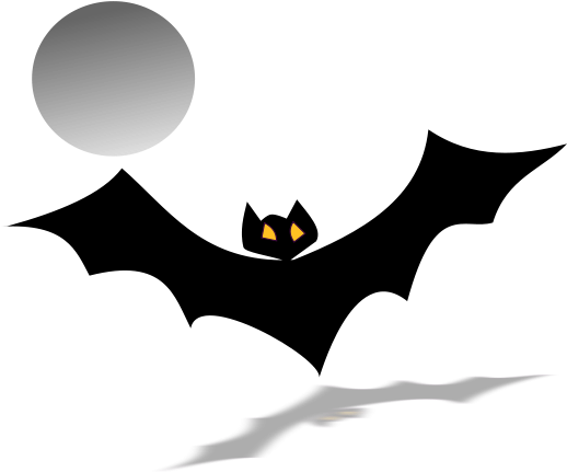 Bat Clipart Png - Transparent Happy Halloween Bat (600x518), Png Download