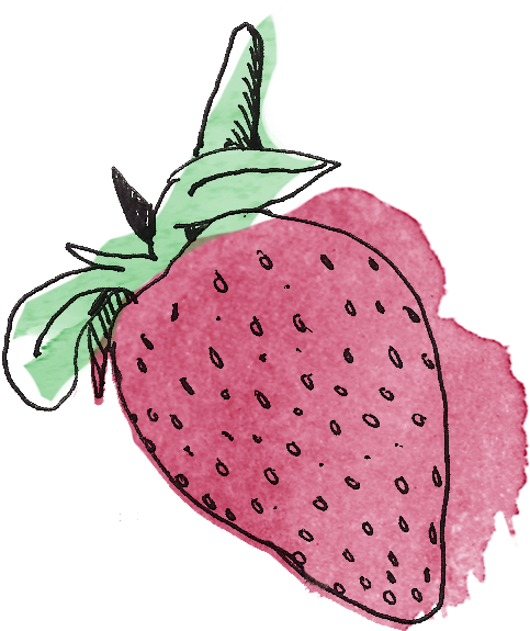 Strawberry Drawing Png - Ilustracion De Frutilla (497x574), Png Download