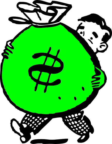 Money Bag Clipart - Frases Para No Fiar En El Negocio (462x594), Png Download