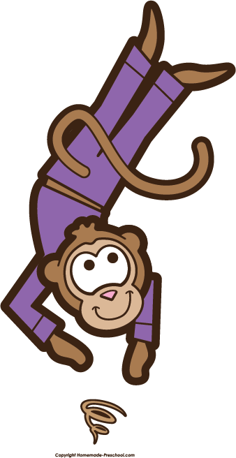Click To Save Image - Jumping Monkey Clip Art (338x656), Png Download