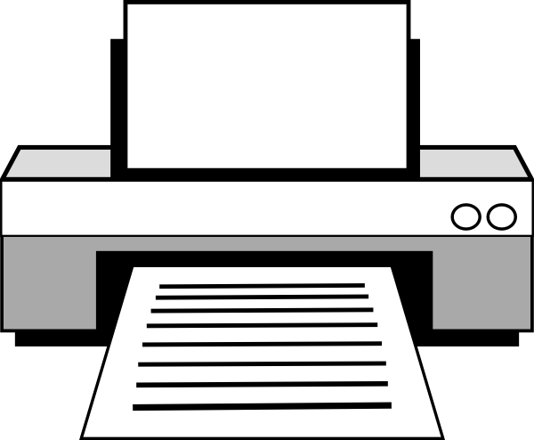 Computer Paper Clipart 2 By Cassandra - Computer Printer Clip Art (600x494), Png Download