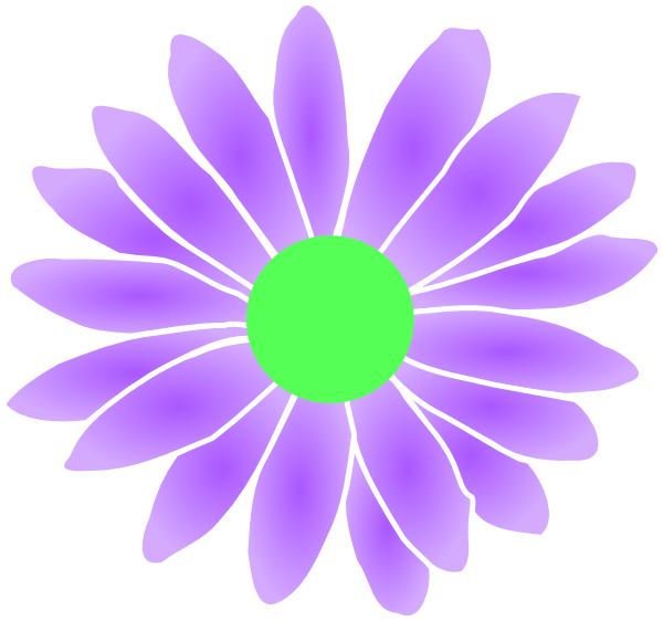 How To Set Use Purple Daisy Clipart - Clip Art (600x562), Png Download