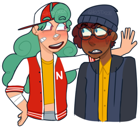 Png Royalty Free Library Nerris The Tumblr My - Camp Camp Nikki X Nerris (500x467), Png Download