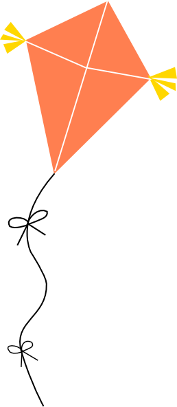 Kite Clip Art Png (258x592), Png Download
