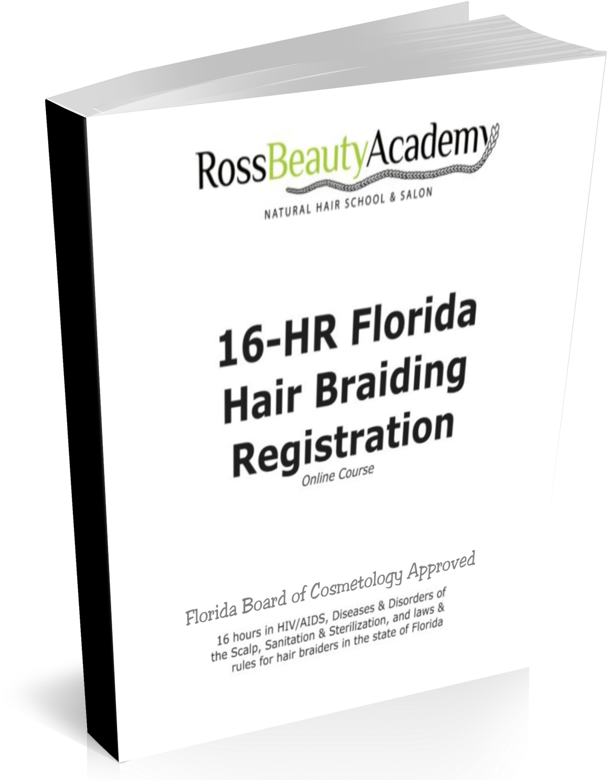 16 Hour Florida Hair Braiding Registration Online Course - Hair (1500x1650), Png Download