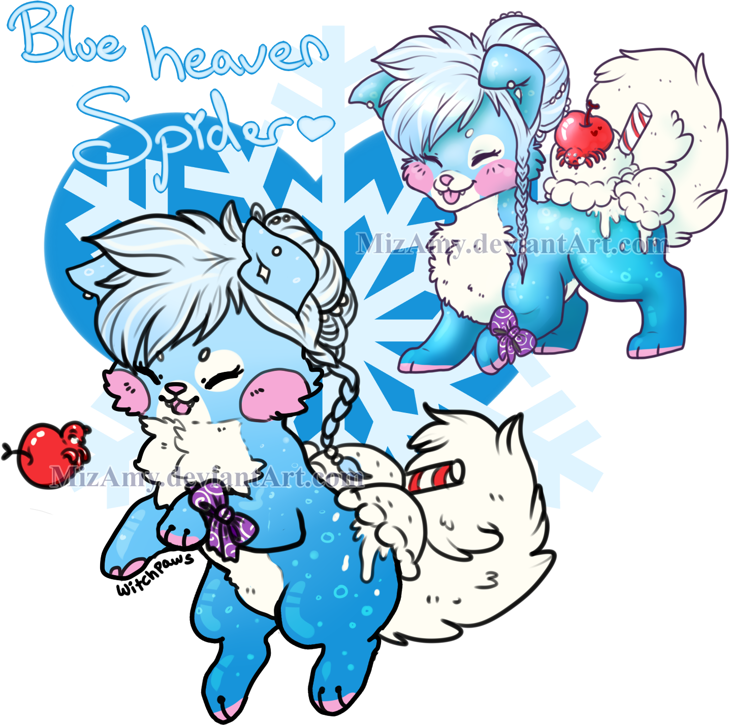 Blue Heaven Spider - Sushi Dogs Deviantart (1543x1505), Png Download