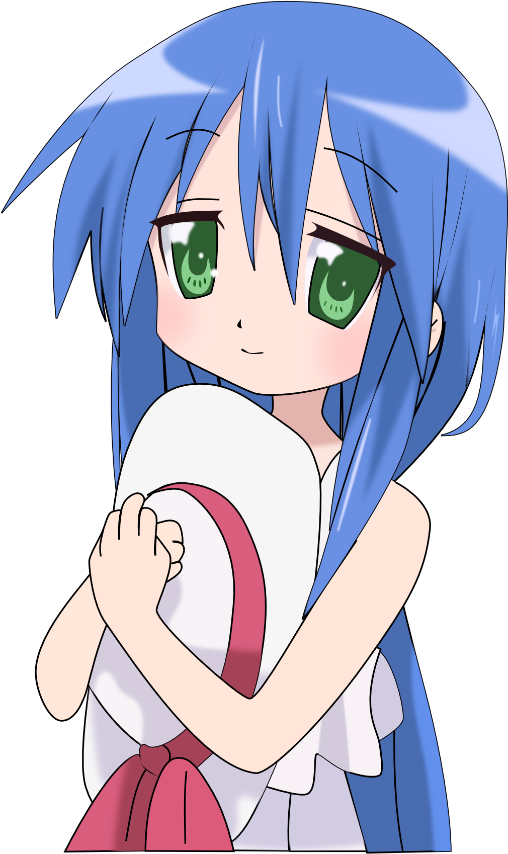 Download Png - Kanata Izumi Lucky Star (1091x1776), Png Download