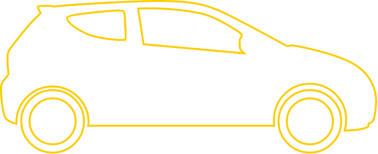 Get Your Instant Quote - Yellow Car Outline Png (778x318), Png Download