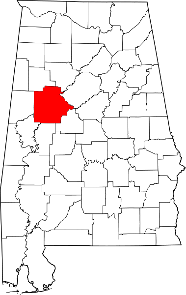 Map Of Alabama Highlighting Tuscaloosa County - Jefferson County Alabama Outline (379x600), Png Download