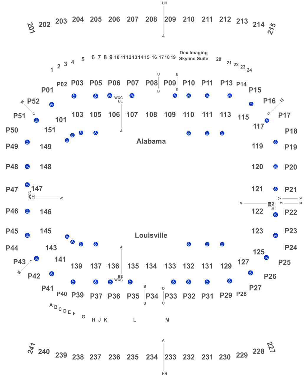 Picture Transparent Stock Cardinal Svg Football Louisville - 2018 Camping World Stadium Section P Row T (1050x1302), Png Download