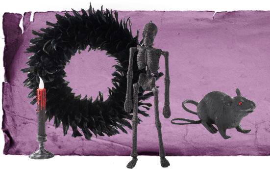 Dshadows05 Spookydecor 01 - Rat (550x350), Png Download