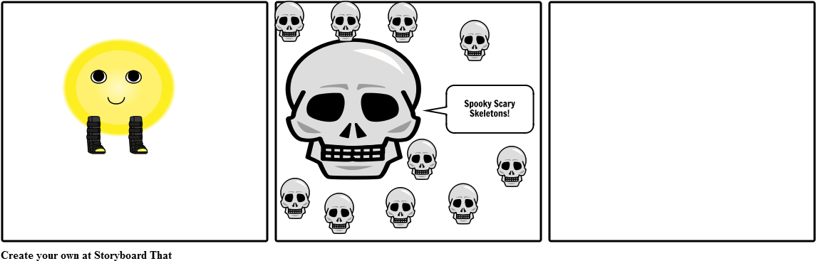 Spooky - Skull (1164x385), Png Download