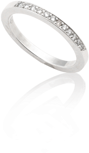 New Connection Pave Diamond Band Ring - Diamond (350x500), Png Download