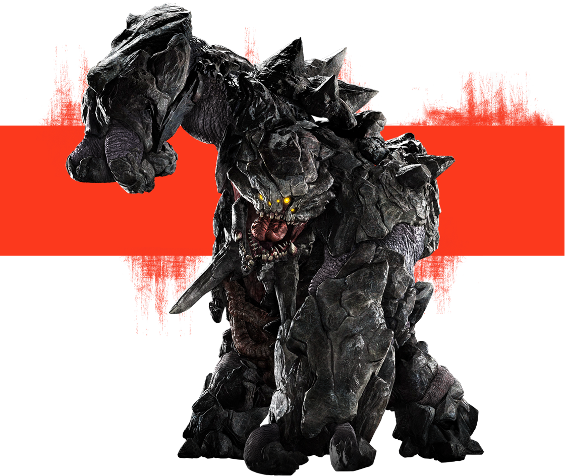 Monster Behemoth - Evolve Stage 2 Monster (1122x944), Png Download