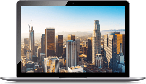 Use Frontier Internet To Stay Connected In Los Angeles, - Los Angeles Skyline 2018 (471x271), Png Download