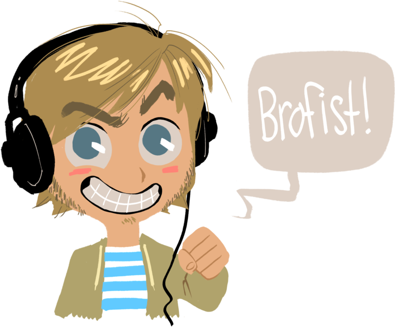 Watch More Like Funny Pewdiepie Fan Art - Pewdiepie Fan Art Transparent (1024x779), Png Download
