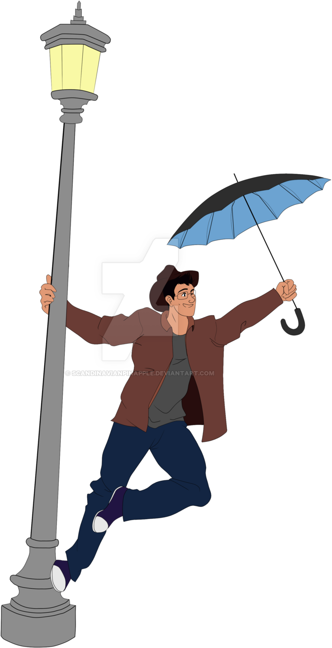 Markiplier - Singing In Rain Cartoon (1024x1448), Png Download