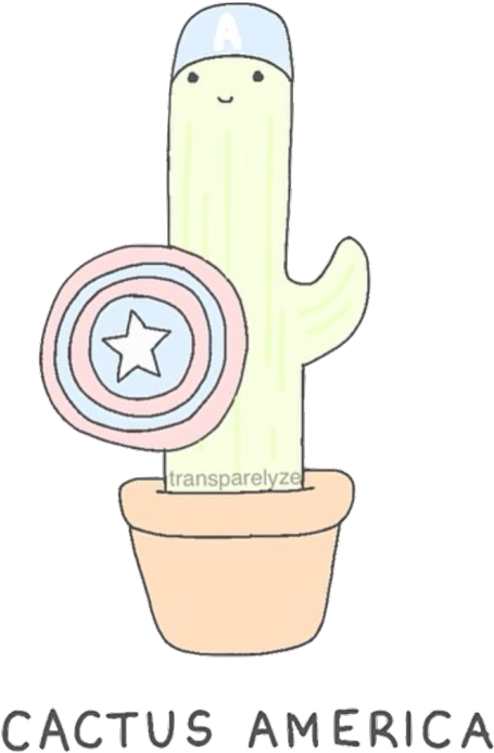 Drawn By Me - Hedgehog Cactus (491x750), Png Download