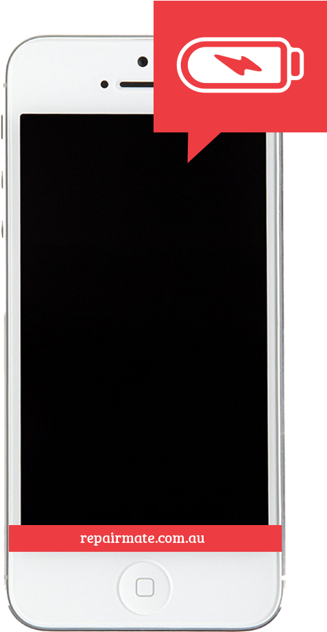 Iphone 5 Battery Replacement - Smartphone (500x930), Png Download
