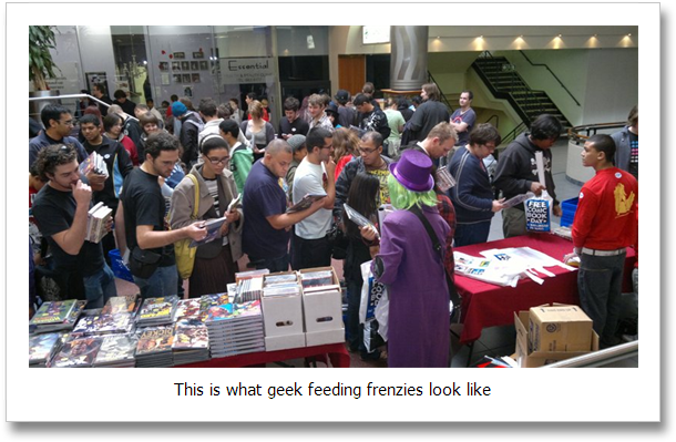 Free Comic Book Day Hell's Yeah » Free Comic Book Day2 - Convention (630x418), Png Download