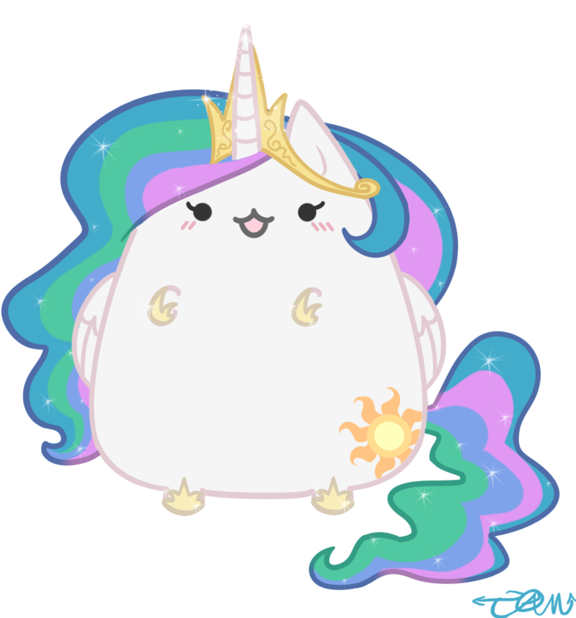 Celestiasheen By Cosmic Candy Shop - My Little Pony Princess Celestia Pusheen (894x894), Png Download