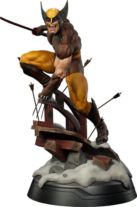 Marvel Premium Format™ Figure Wolverine - Crazy Toys Wolverine Statue (480x726), Png Download