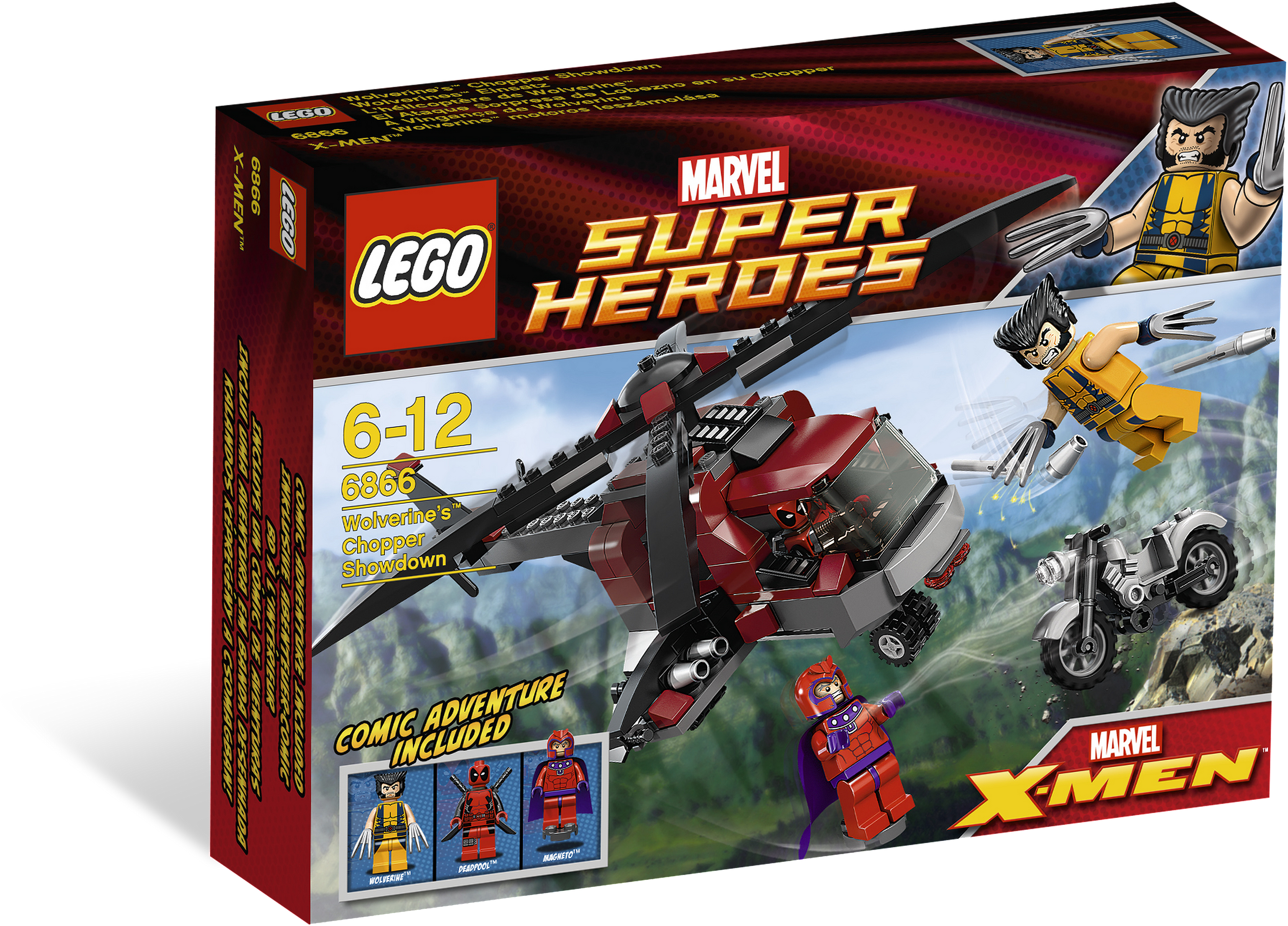 6866 Alt1 - Lego Wolverine Chopper Showdown (4000x3000), Png Download