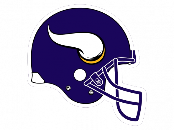Helmet Minnesota Vikings 2013 New Logo - Jacksonville Jaguars Helmet Logo (590x442), Png Download