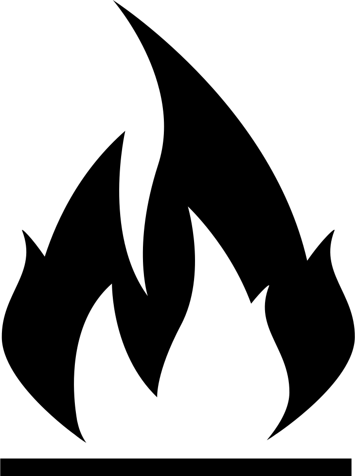 Burning Flames Comments - Burning Icon (730x980), Png Download