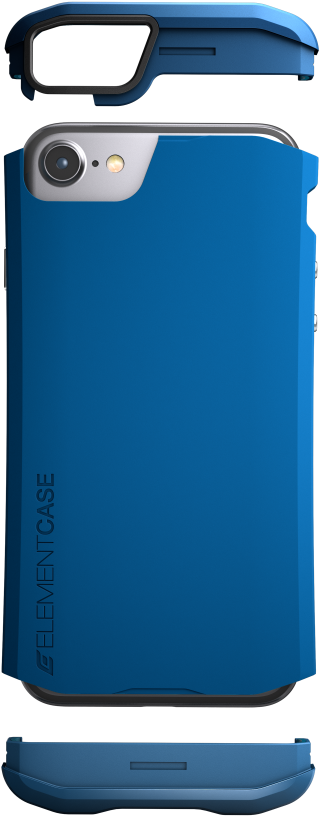 Aura7 Deepblue Ex Orth Back Rhody11hweec - Element Case Aura Shell Case For Iphone 7 (sea Blue) (750x1000), Png Download