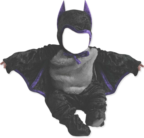Batman - Baby Halloween Bat Costume (468x448), Png Download