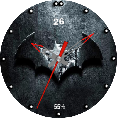 Download No1 Batman Ar - Wall Clock (399x400), Png Download