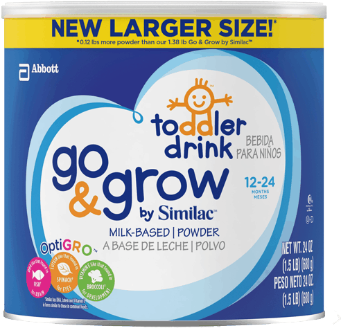 Get $2 - Similac Go & Grow Milk Based Formula Powder 24oz (600x543), Png Download