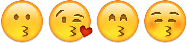Ethanwonggd Redbubble Straight Face Emoji By Ethanwonggd - Significado Dos Emojis Beijo (640x158), Png Download