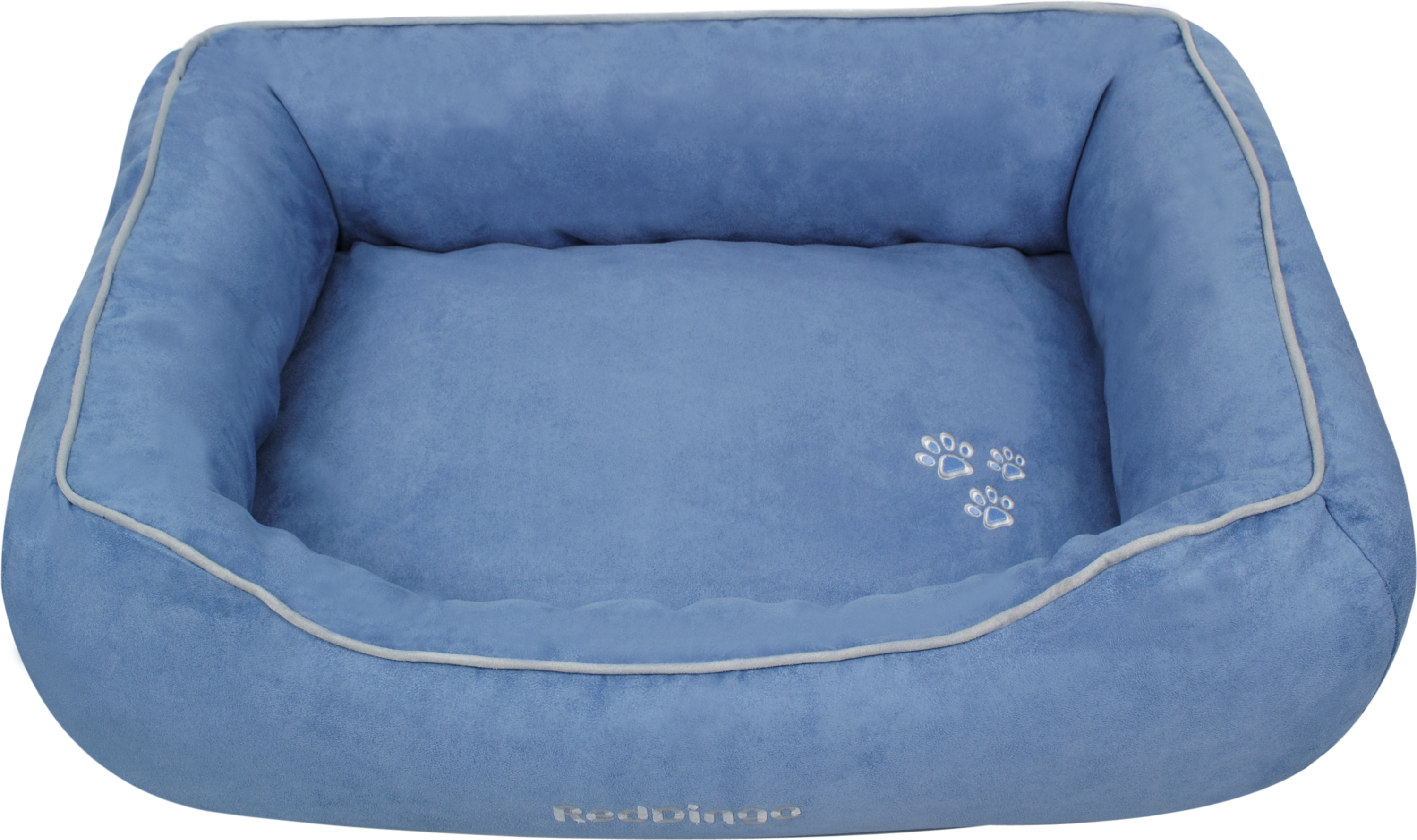 Product Codes - Red Dingo Microfiber Donut Dog Bed - Sky Blue (3000x1779), Png Download