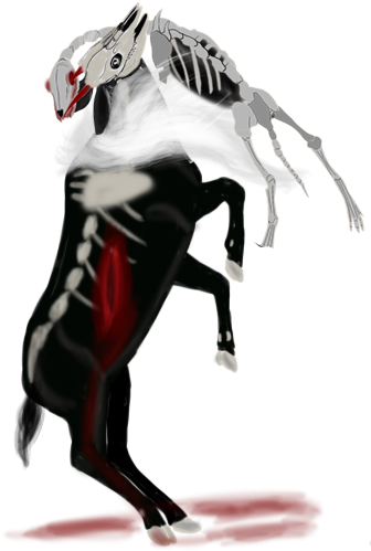 But The Wolf Was Still Moving, Trying To Get Back Up - Illustration (359x500), Png Download