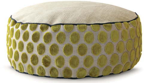 High Dog Bed Small Velvet Cream Lime Dot Julie London - Dog (570x297), Png Download