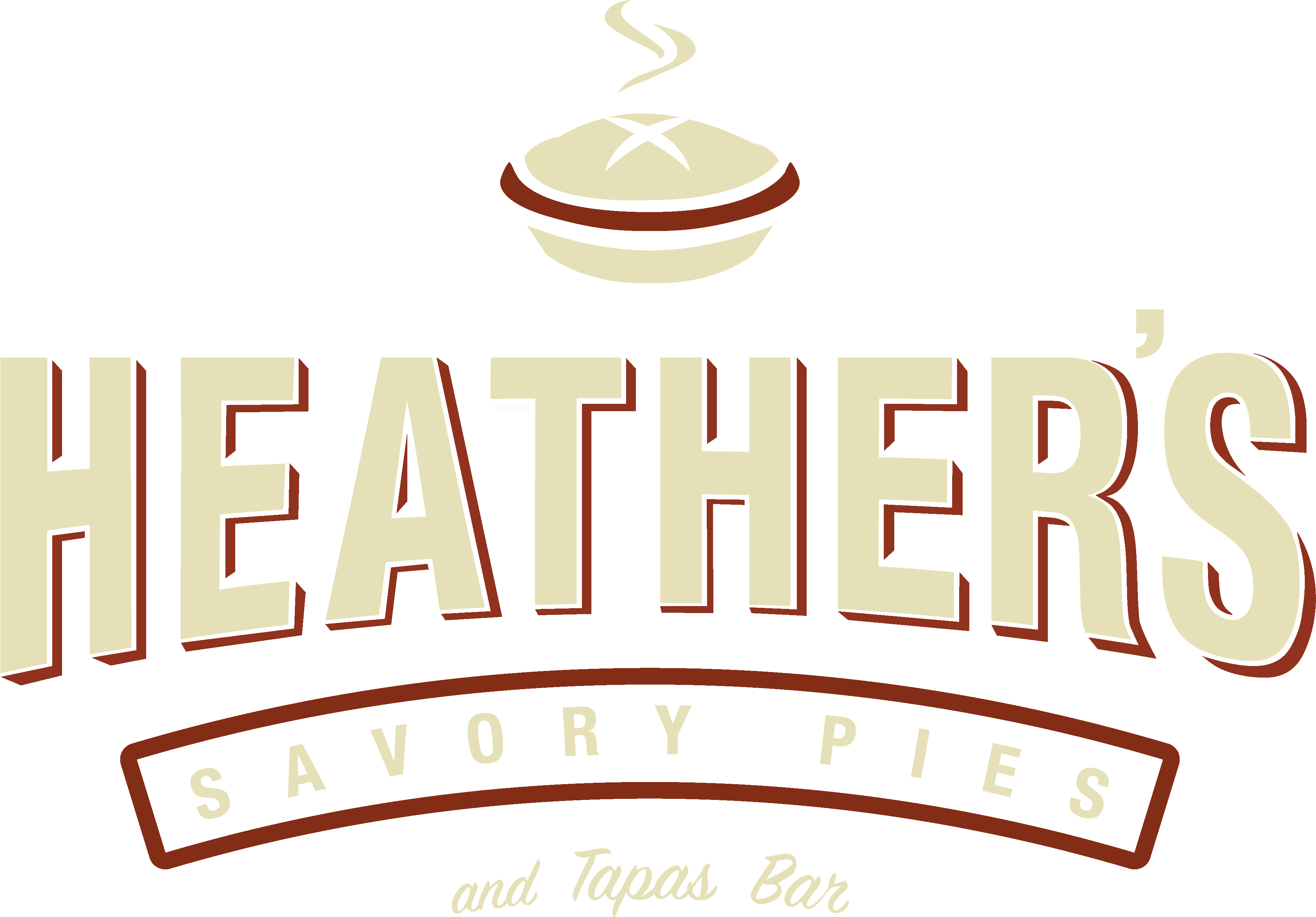 Heatherslogo 6 Cream Rust (3769x2615), Png Download