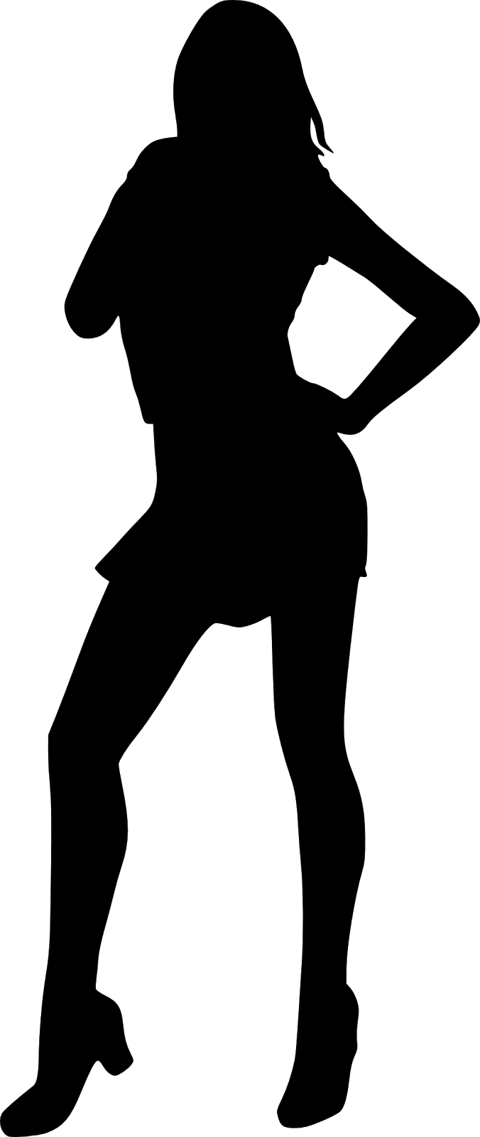 Barbie Silhouette Png - Silhouette (676x1600), Png Download