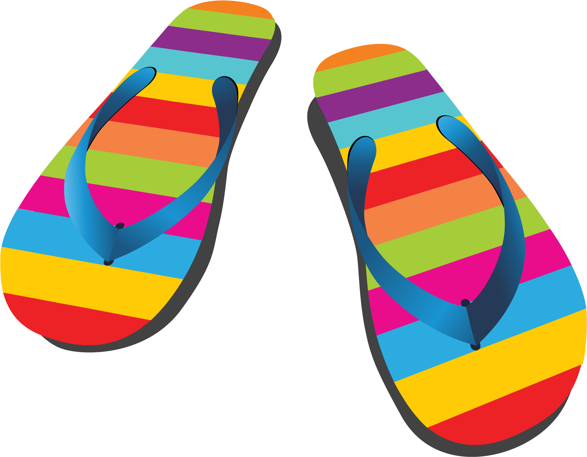 Flip Flop Clipart Yellow - Sandalias Png (2318x1826), Png Download