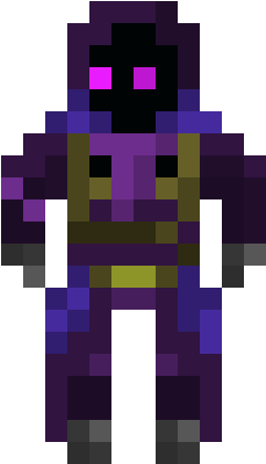 Raven Fortnite - Pixel Art Musical Ly (320x520), Png Download