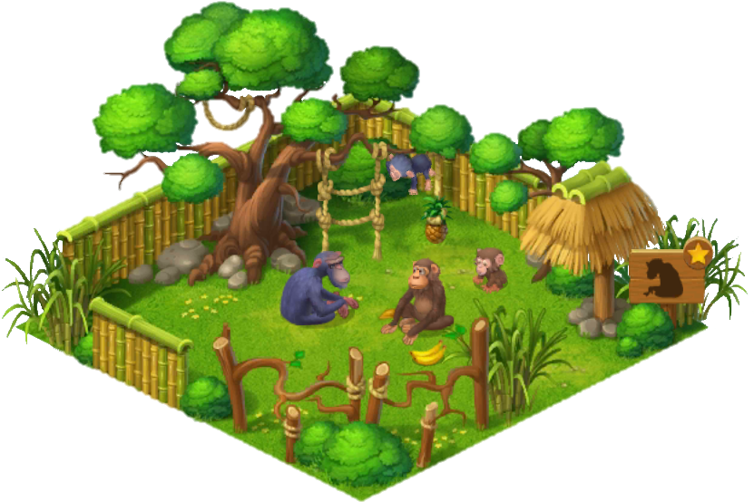 Chimpanzee Enclosure - Chimpanzee (841x583), Png Download