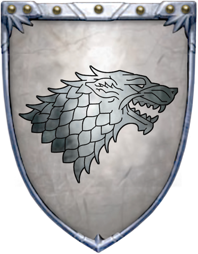 Arms House-stark - House Stark Transparent (390x500), Png Download