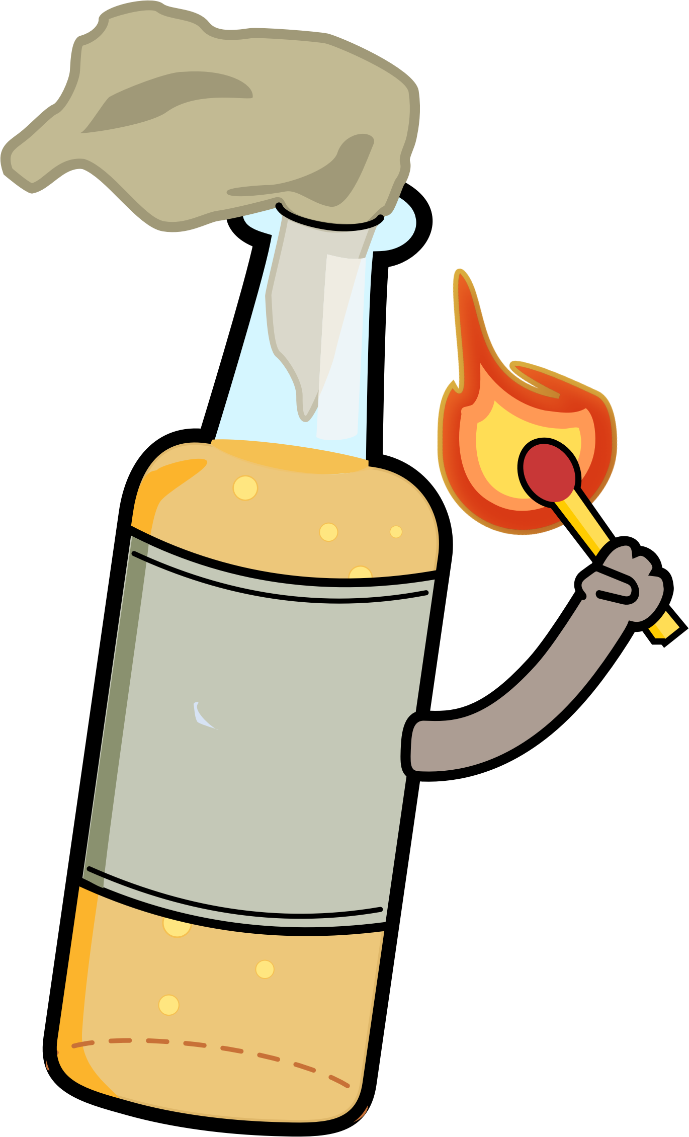 Molotov Cocktail Whiskey Weapon Liquor - Molotov Wapen (455x750), Png Download